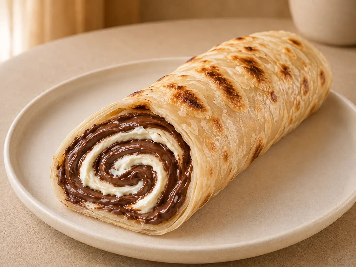 براتا جبن ونوتيلا